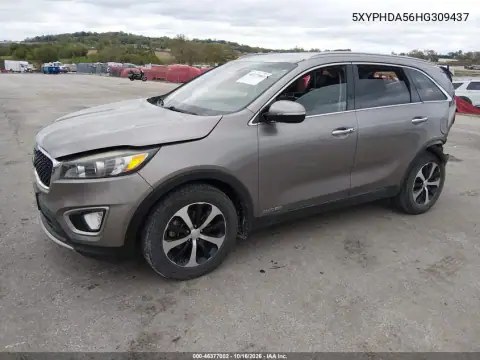 5XYPHDA56HG309437 — 2017 Kia Sorento, zdjęcie 3 z IAAI, Lewy tył