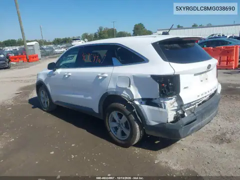 5XYRGDLC8MG038690 — 2021 Kia Sorento, photo 4 from IAAI, Rear end