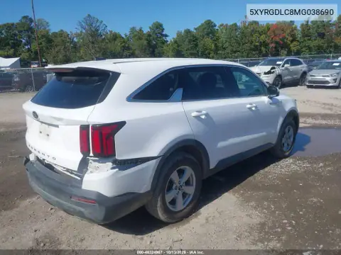 5XYRGDLC8MG038690 — 2021 Kia Sorento, photo 5 from IAAI, Rear end