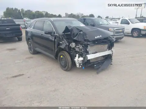 5XYRL4JC8SG337933 — 2025 Kia Sorento, Front end, before-repair photos