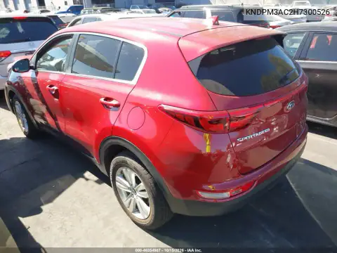KNDPM3AC2H7300526 — 2017 Kia Sportage, фото 4 з IAAI, Передня частина справа