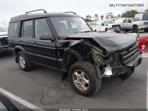 2000 Land Rover Discovery Series Ii Cloth/Series Ii Leather VIN SALTY1541YA271803 фото 2