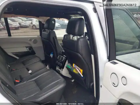 SALGS2KF9GA260612 — 2016 Land Rover Range Rover, Задня частина, фото до ремонту
