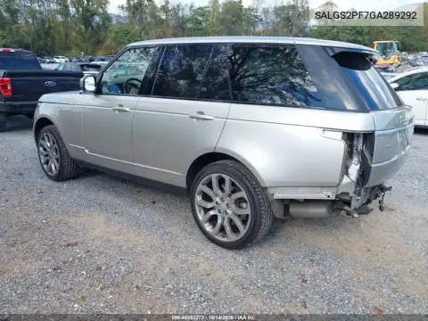 SALGS2PF7GA289292 — 2016 Land Rover Range Rover, фото 4 с аукциона IAAI, Задняя часть справа