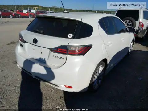JTHKD5BH2C2093978 — 2012 Lexus CT, photo 5 from IAAI 27.10.2026, Normal wear
