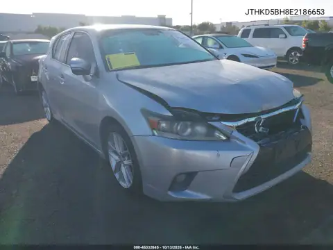 JTHKD5BH8E2186653 — 2014 Lexus CT, Передняя часть, фото до ремонта
