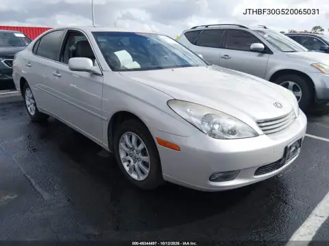 JTHBF30G520065031 — 2002 Lexus ES, Normal wear, before-repair photos
