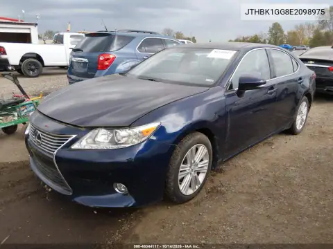 JTHBK1GG8E2098975 — 2014 Lexus ES, photo 2 from IAAI, Normal wear