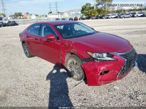 58ABK1GG0GU021868 — 2016 Lexus ES, Front and rear, before-repair photos