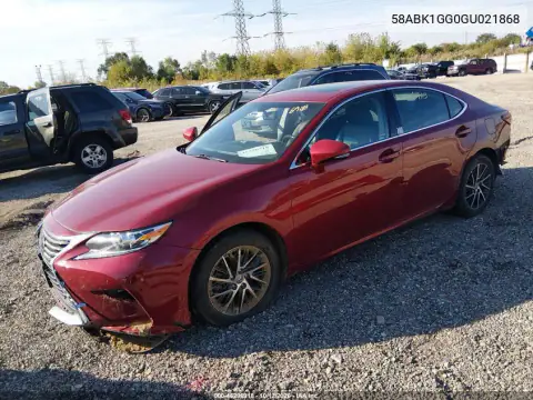 58ABK1GG0GU021868 — 2016 Lexus ES, photo 3 from IAAI, Front and rear