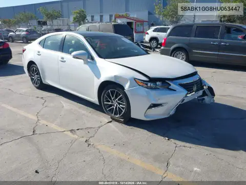 58ABK1GG8HU063447 — 2017 Lexus ES, Parte delantera, fotos antes de reparar