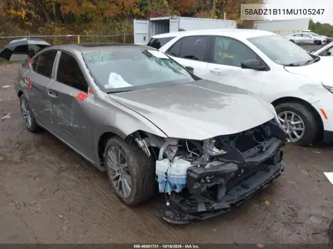 58ADZ1B11MU105247 — 2021 Lexus ES, Przód i tył, zdjęć przed naprawą