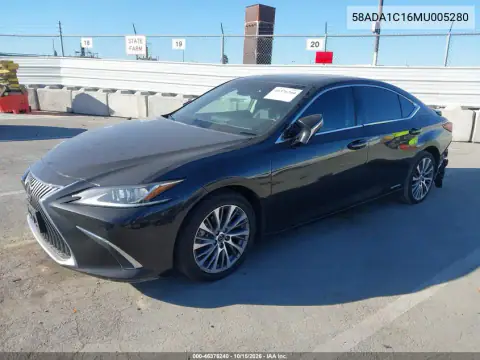 58ADA1C16MU005280 — 2021 Lexus ES, foto 3 de IAAI, Parte trasera