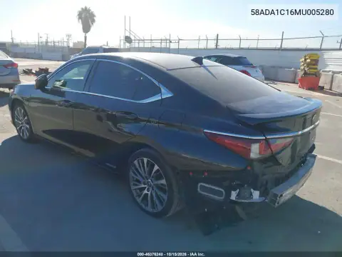 58ADA1C16MU005280 — 2021 Lexus ES, foto 4 de IAAI, Parte trasera