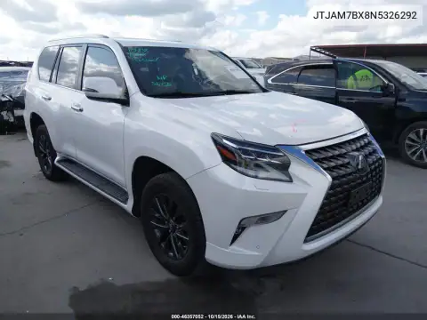 JTJAM7BX8N5326292 — 2022 Lexus GX, მარცხენა მხარე, ფოტოები შეკეთებამდე