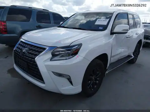 JTJAM7BX8N5326292 — 2022 Lexus GX, фото 3 з IAAI, Лівий бік