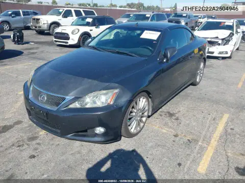2010 Lexus Is 350C VIN JTHFE2C22A2504946 фото 3
