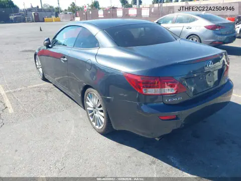 2010 Lexus Is 350C VIN JTHFE2C22A2504946 фото 4
