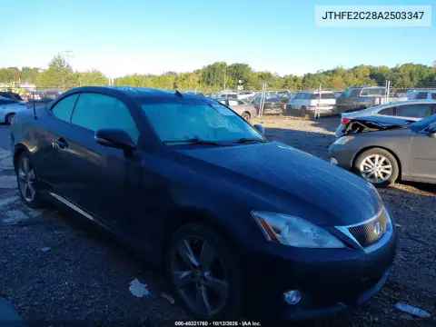 JTHFE2C28A2503347 — 2010 Lexus IS, Trasera izquierda, fotos antes de reparar