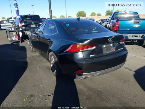 JTHBA1D22K5100757 — 2019 Lexus IS, фото 4 с аукциона IAAI, ПЕРЕДНЯЯ ЧАСТЬ