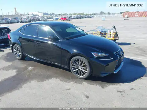 JTHD81F21L5041302 — 2020 Lexus IS, Left rear, before-repair photos