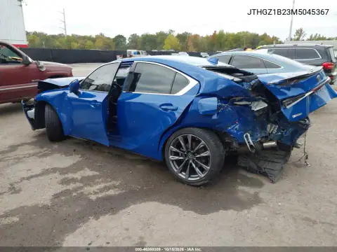 JTHGZ1B23M5045367 — 2021 Lexus IS, фото 3 з IAAI, Передня й задня частини