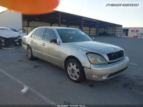 2003 Lexus Ls 430 VIN JTHBN30F430095357 фото 2