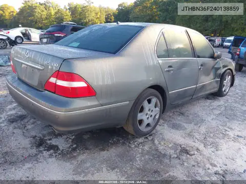 JTHBN36F240138859 — 2004 Lexus LS, zdjęcie 4 z IAAI, Prawy bok