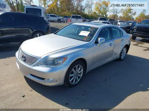 JTHBL46F785077481 — 2008 Lexus LS, фото 3 с аукциона IAAI, Левый бок