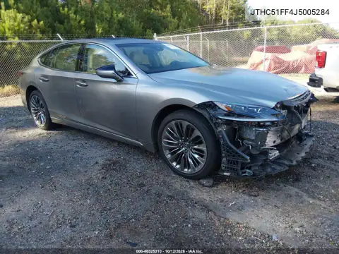 JTHC51FF4J5005284 — 2018 Lexus LS, ПЕРЕДНЯЯ ЧАСТЬ, фото до ремонта