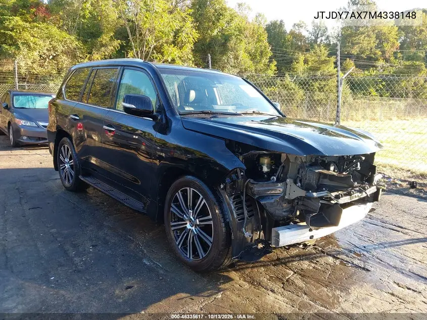 2021 Lexus Lx 570 Three-Row VIN JTJDY7AX7M4338148 фото 2