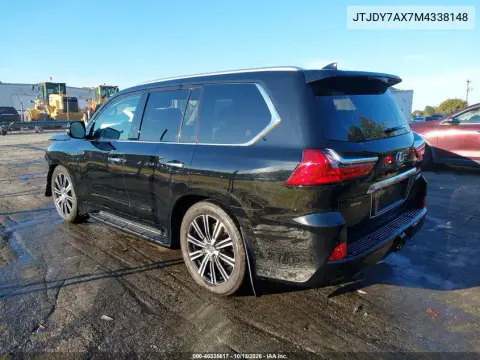 2021 Lexus Lx 570 Three-Row VIN JTJDY7AX7M4338148 фото 4
