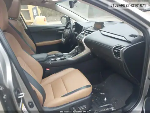 JTJBARBZ7H2101071 — 2017 Lexus NX, Звичайний знос, фото до ремонту