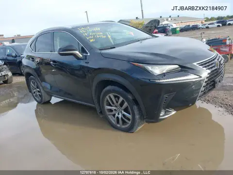 2019 Lexus Nx 300 VIN JTJBARBZXK2184907 фото 2