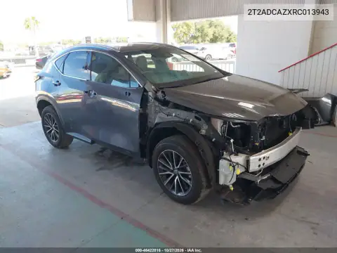 2T2ADCAZXRC013943 — 2024 Lexus NX, წინა ნაწილი, ფოტოები შეკეთებამდე