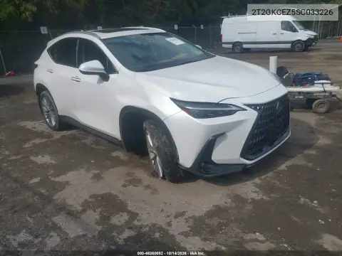 2T2GKCEZ5SC033226 — 2025 Lexus NX, წინა ნაწილი, ფოტოები შეკეთებამდე
