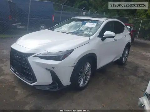 2T2GKCEZ5SC033226 — 2025 Lexus NX, ფოტო 2, IAAI, წინა ნაწილი