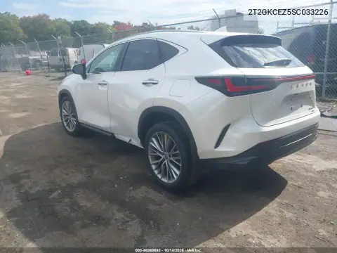 2T2GKCEZ5SC033226 — 2025 Lexus NX, ფოტო 3, IAAI, წინა ნაწილი