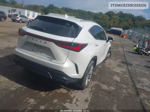 2T2GKCEZ5SC033226 — 2025 Lexus NX, ფოტო 4, IAAI, წინა ნაწილი