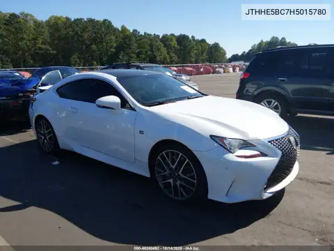 JTHHE5BC7H5015780 — 2017 Lexus RC, Parte trasera, fotos antes de reparar