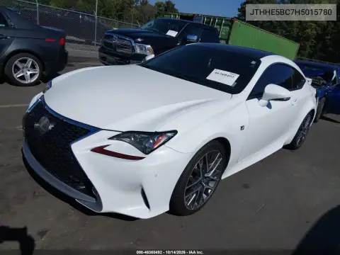 JTHHE5BC7H5015780 — 2017 Lexus RC, фото 3 с аукциона IAAI, ЗАДНЯЯ ЧАСТЬ