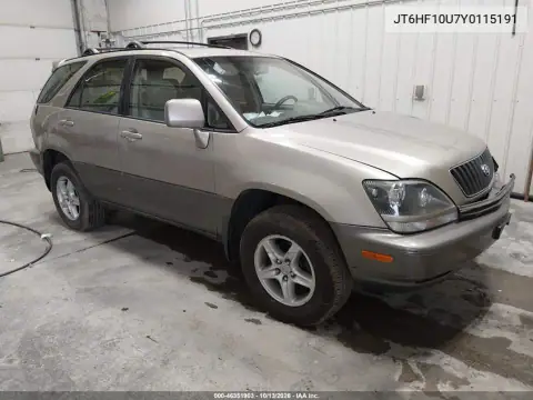 JT6HF10U7Y0115191 — 2000 Lexus RX, Front end, before-repair photos