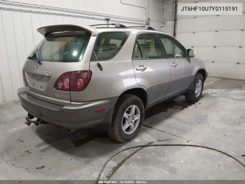 JT6HF10U7Y0115191 — 2000 Lexus RX, photo 5 from IAAI, Front end