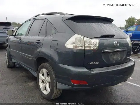 2T2HA31U34C015893 — 2004 Lexus RX, foto 3 de IAAI, Parte delantera