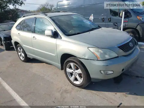 2T2GK31U17C012066 — 2007 Lexus RX, Lewy przód, zdjęć przed naprawą
