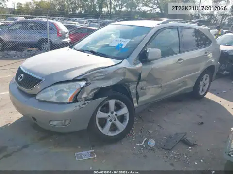 2T2GK31U17C012066 — 2007 Lexus RX, photo 3 from IAAI, Left front