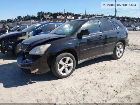 2T2GK31U57C016184 — 2007 Lexus RX, photo 3 from IAAI, Front end