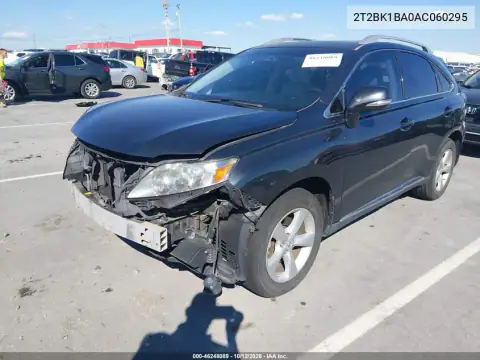 2T2BK1BA0AC060295 — 2010 Lexus RX, photo 2 from IAAI 18.10.2026, Front end