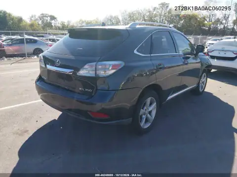 2T2BK1BA0AC060295 — 2010 Lexus RX, photo 4 from IAAI 18.10.2026, Front end