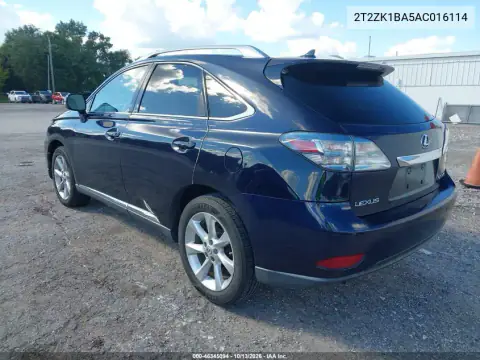 2T2ZK1BA5AC016114 — 2010 Lexus RX, photo 4 from IAAI, Normal wear